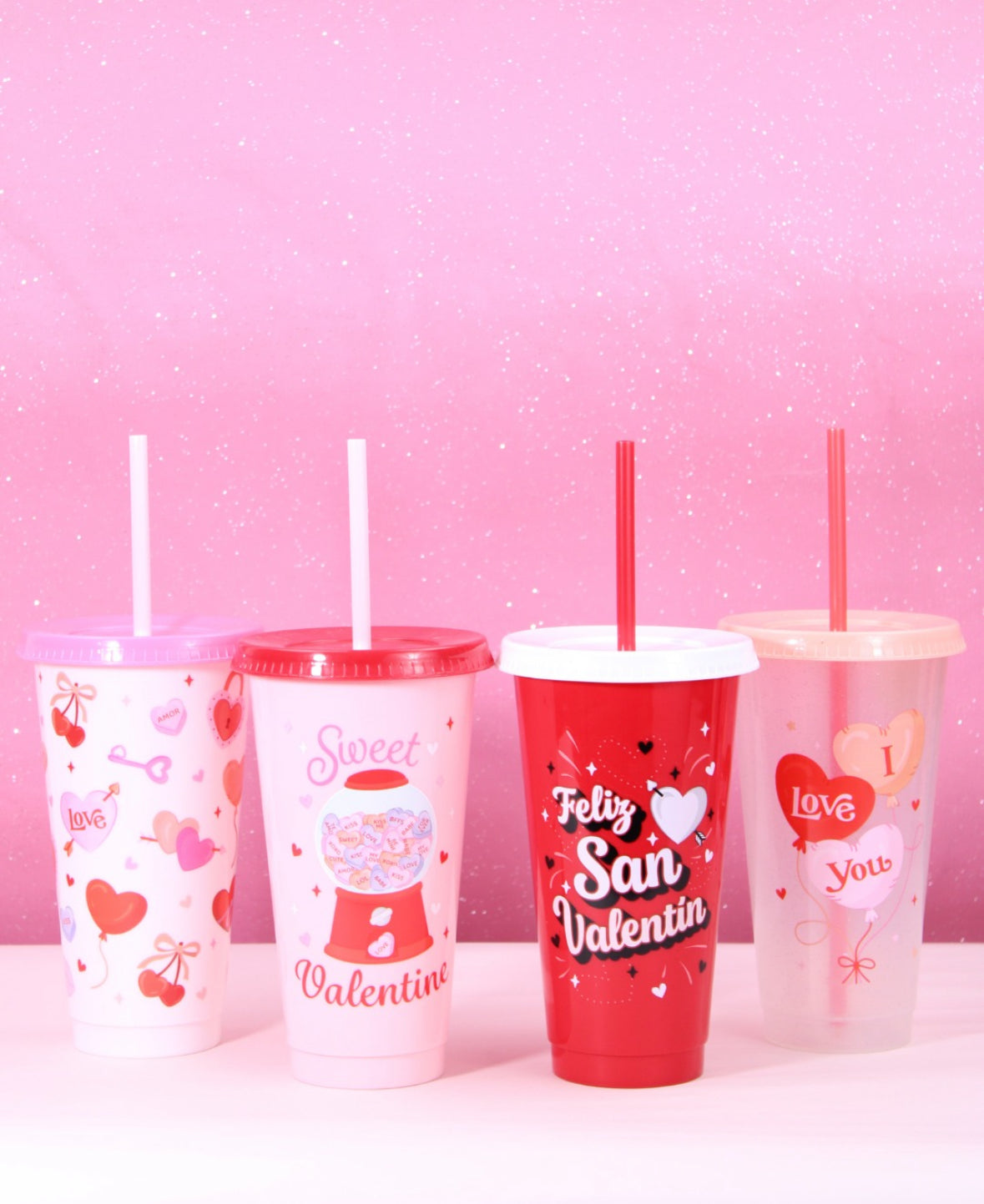 Vaso para bebidas San ValentÃn 💖