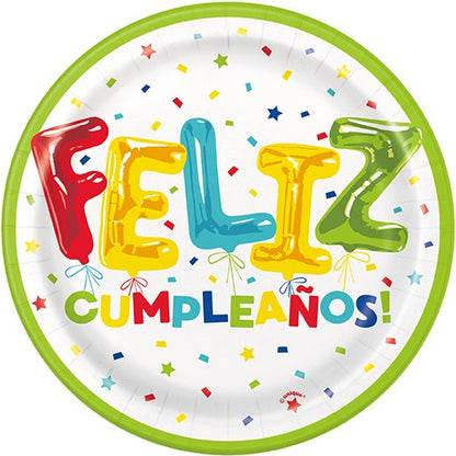 Plato pastelero Feliz Cumpleaños 🎉