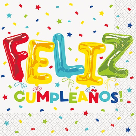 Servilletas Feliz Cumpleaños 🎂